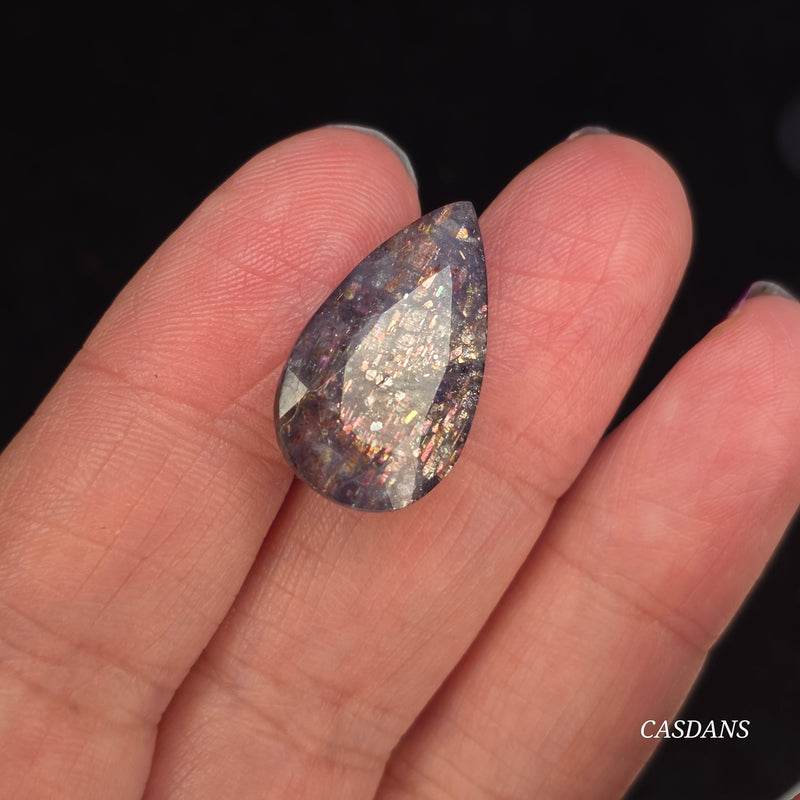 iolite Sunstone Facet