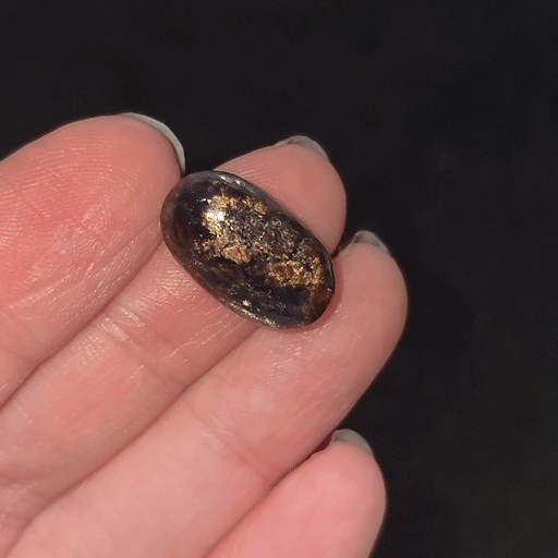 Iolite Sunstone Cabochon