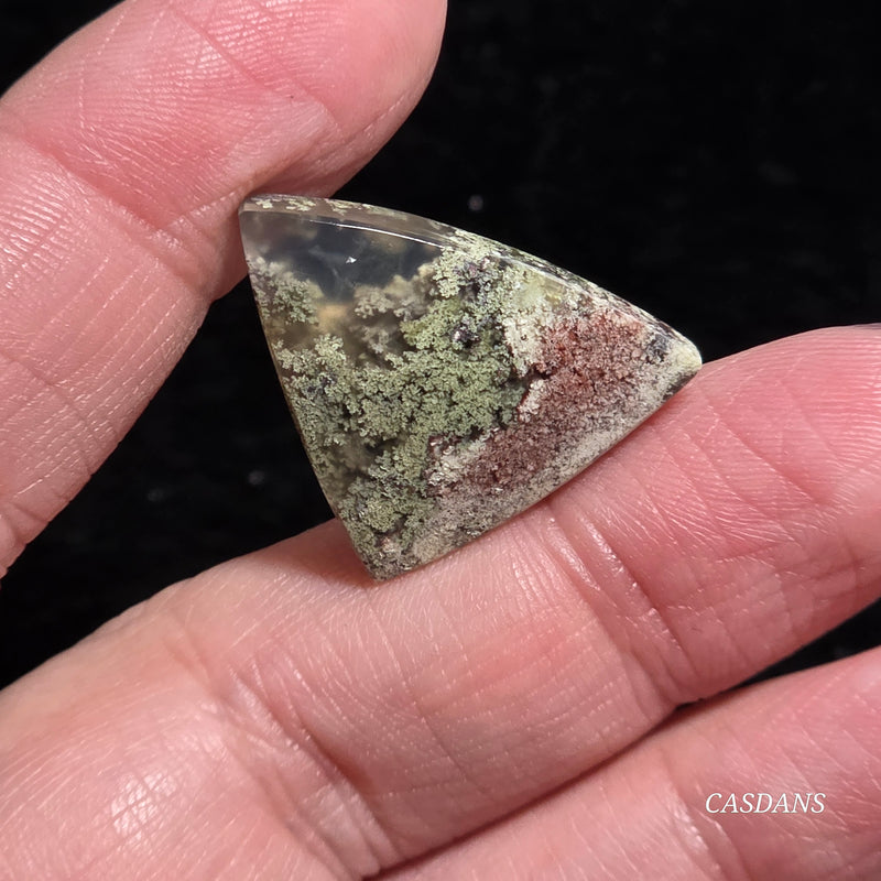 Scenic Moss Agate Cabochon