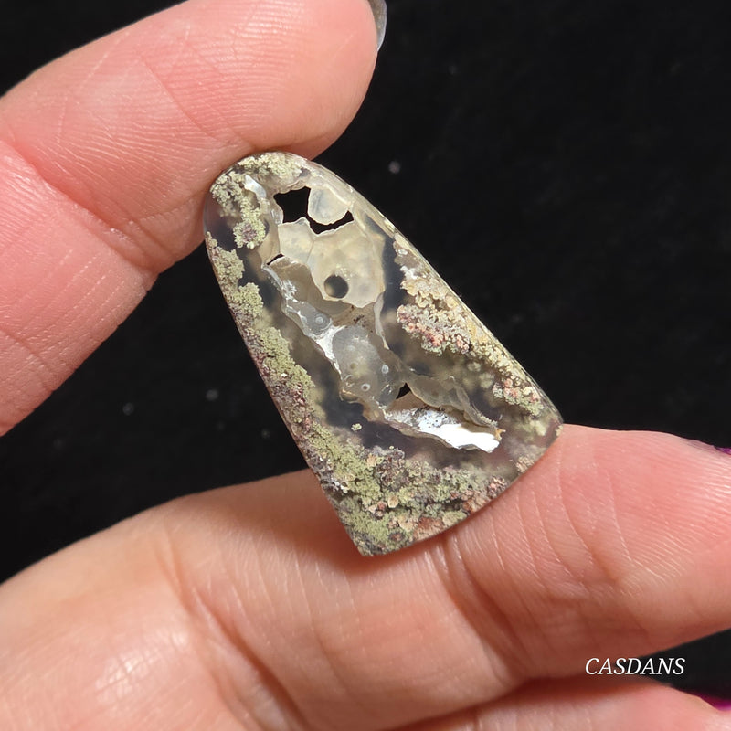 Scenic Moss Agate Cabochon