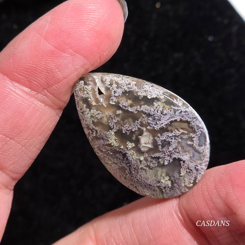 Scenic Moss Agate Cabochon