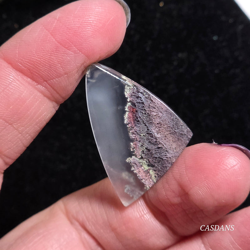Scenic Moss Agate Cabochon