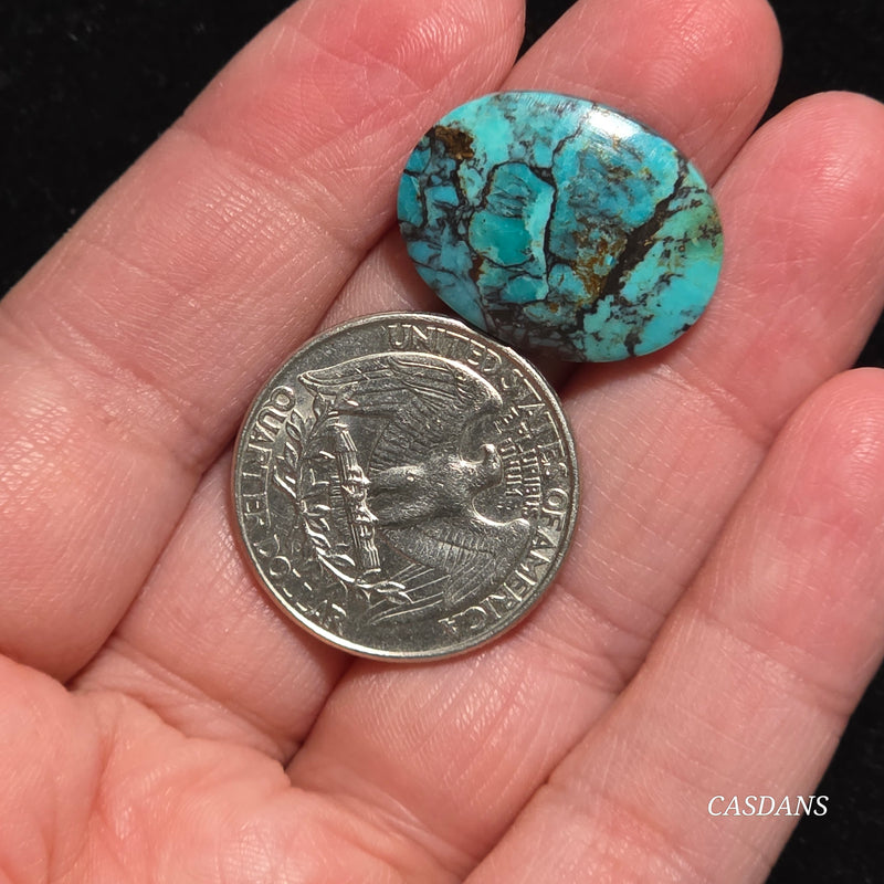 Kingman Turquoise Composite Cabochon