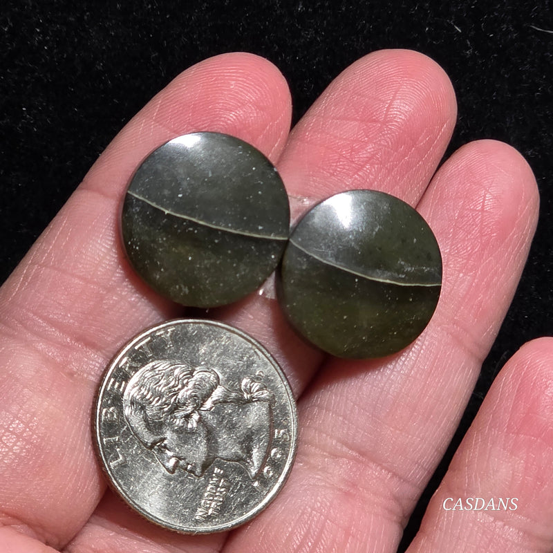 Polychrome Jasper Cabochon Pair