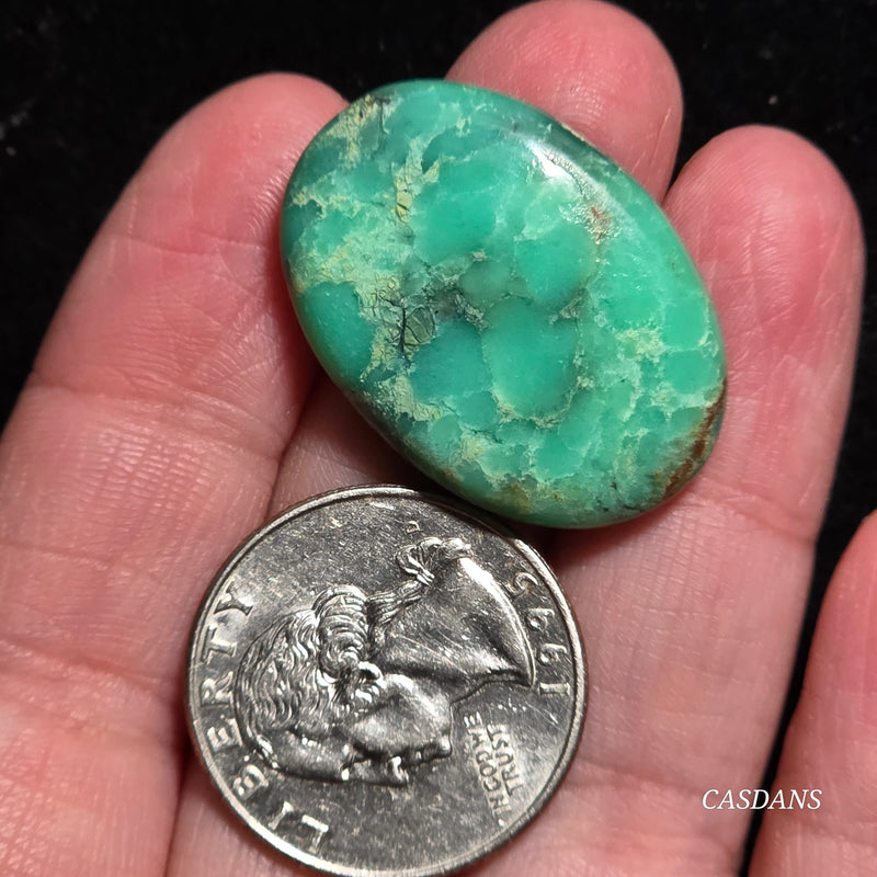 *IMPERFECT* Chrysoprase Cabochon