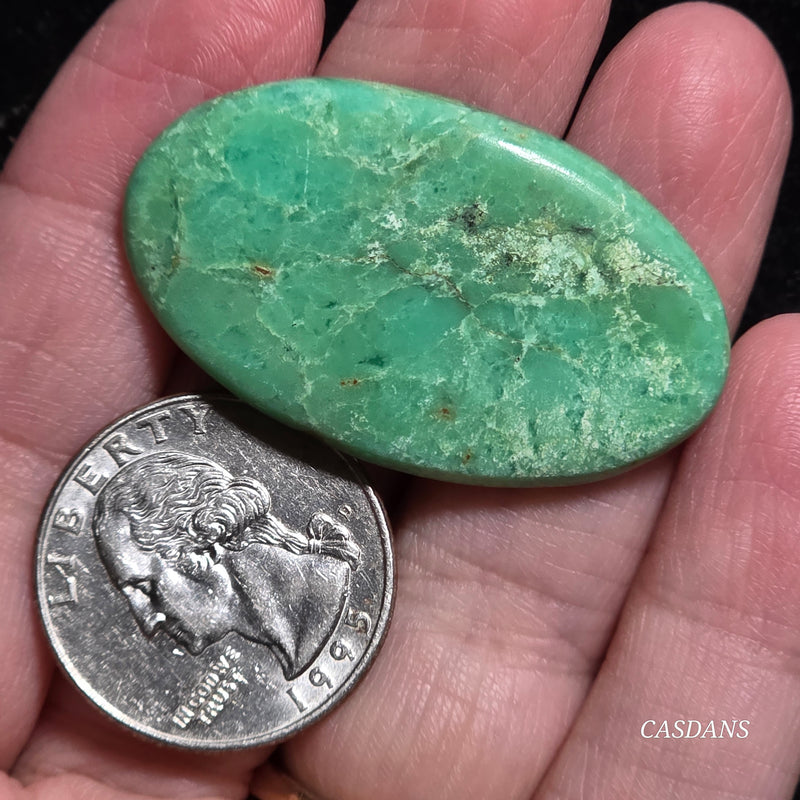 *IMPERFECT* Chrysoprase Cabochon