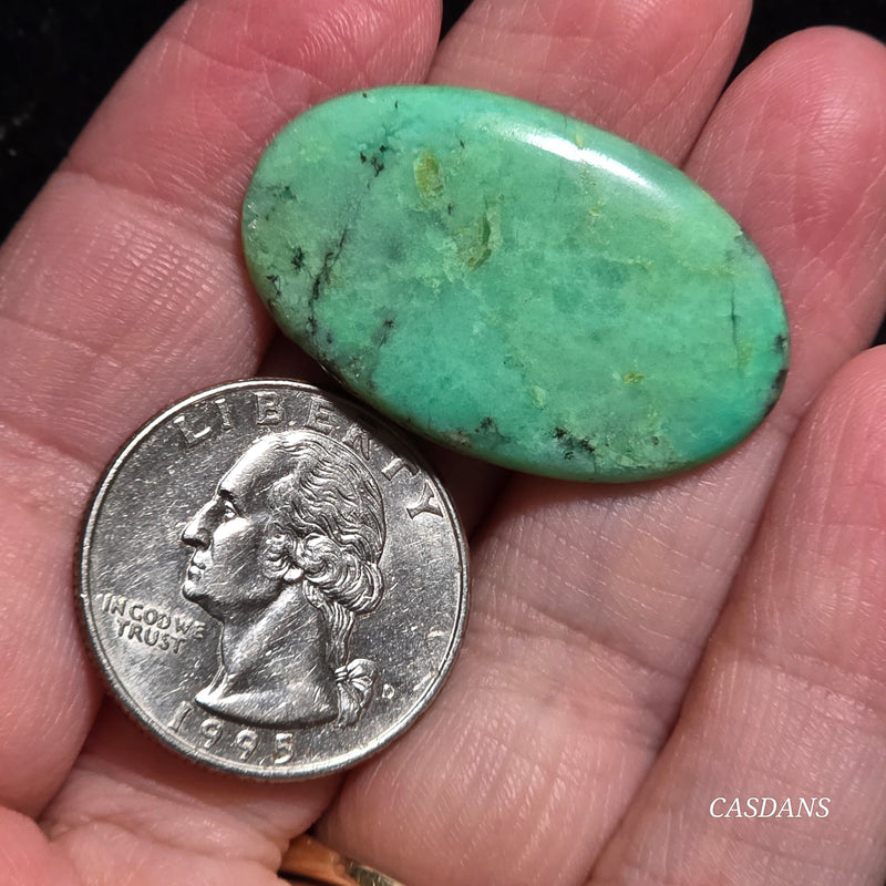 *IMPERFECT* Chrysoprase Cabochon