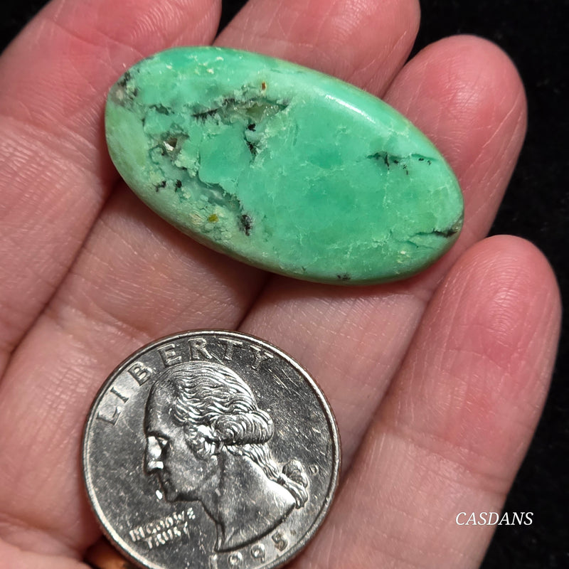 *IMPERFECT* Chrysoprase Cabochon