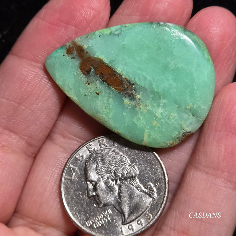 *IMPERFECT* Chrysoprase Cabochon