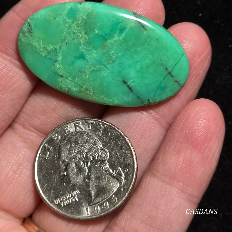 *IMPERFECT* Chrysoprase Cabochon