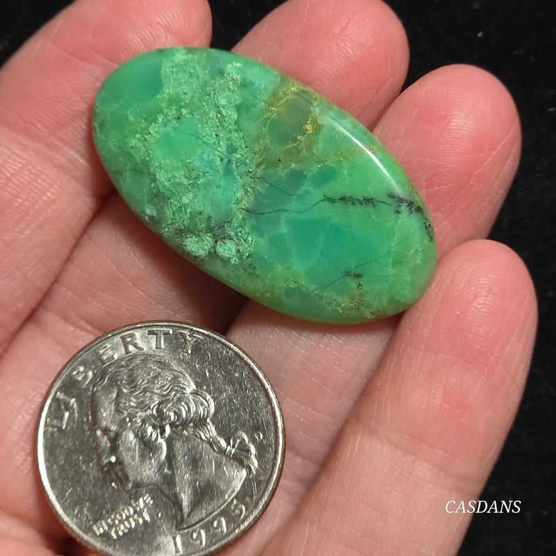 *IMPERFECT* Chrysoprase Cabochon
