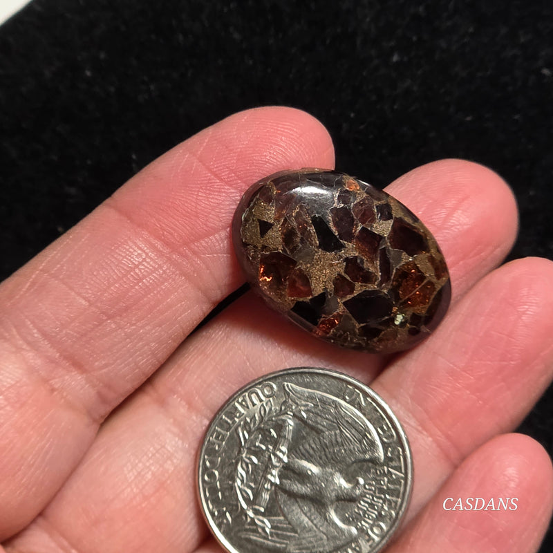 Garnet Copper Composite Cabochon
