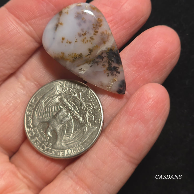 Russian Scenic Dendritic Agate Cabochon