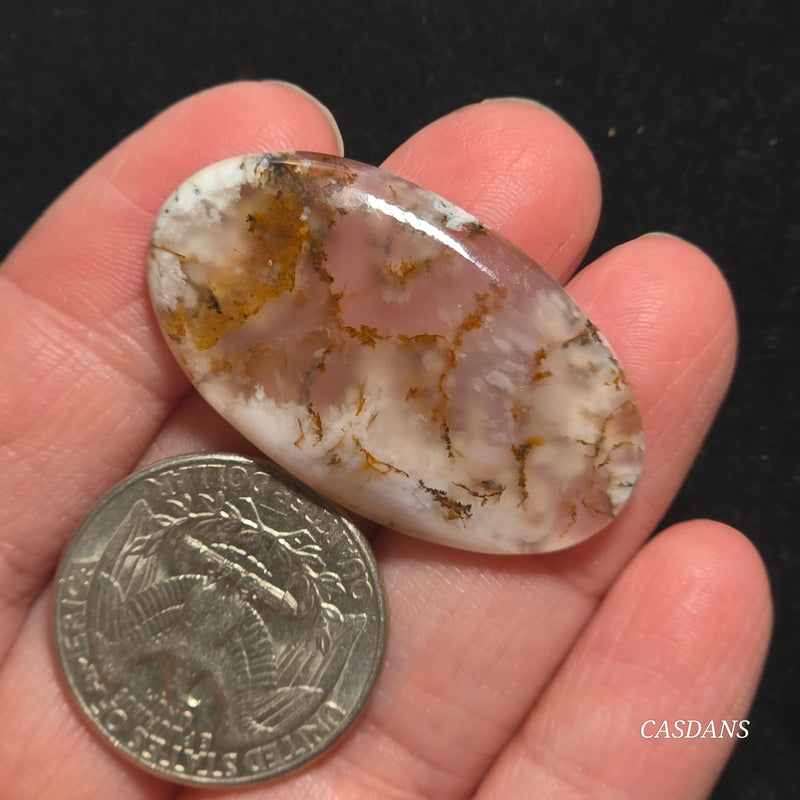 Russian Scenic Dendritic Agate Cabochon