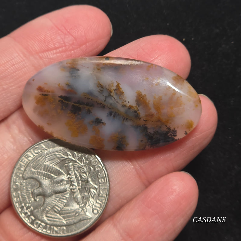 Russian Scenic Dendritic Agate Cabochon
