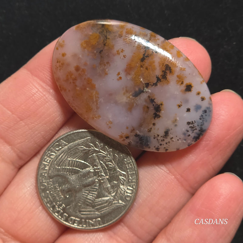 Russian Scenic Dendritic Agate Cabochon