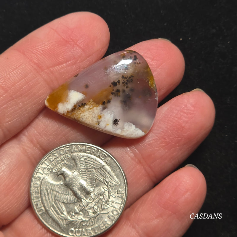 Russian Scenic Dendritic Agate Cabochon
