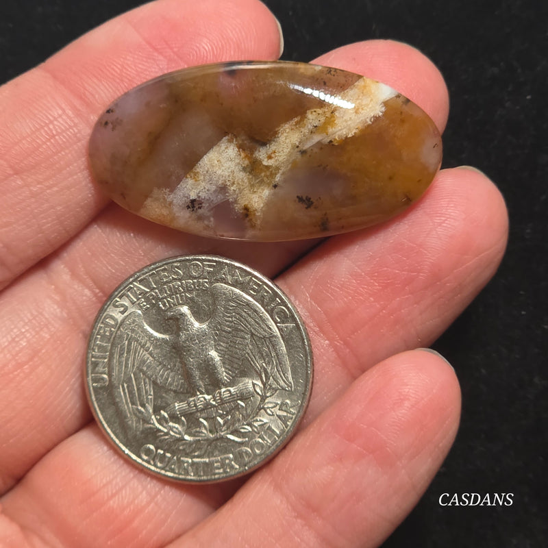 Russian Scenic Dendritic Agate Cabochon