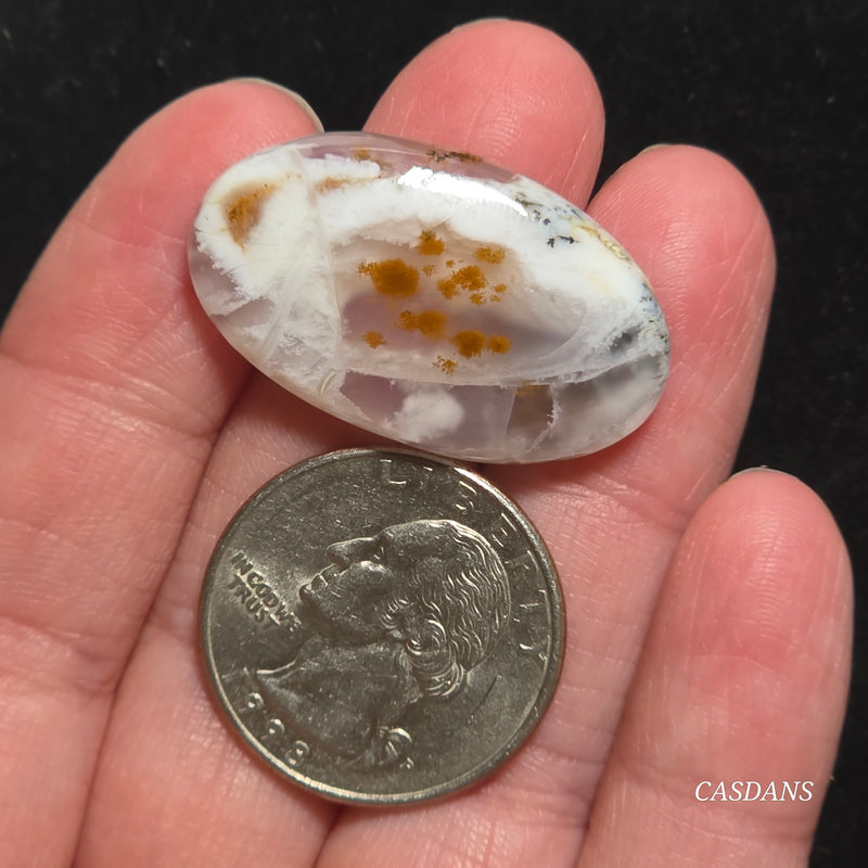 Russian Scenic Dendritic Agate Cabochon