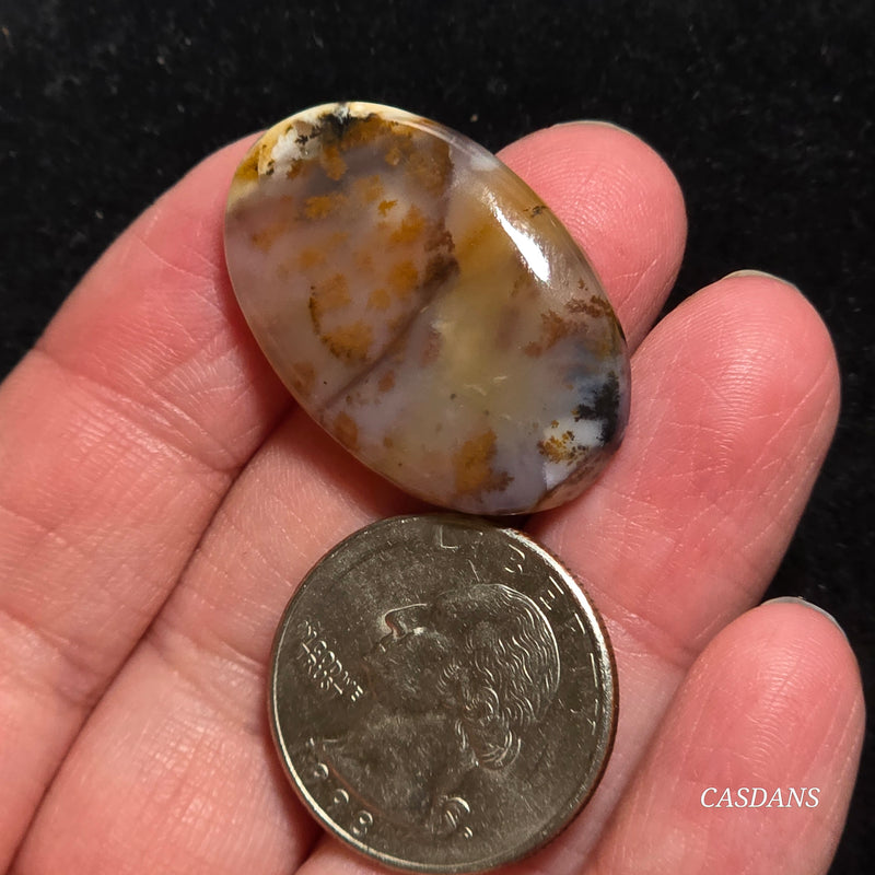Russian Scenic Dendritic Agate Cabochon