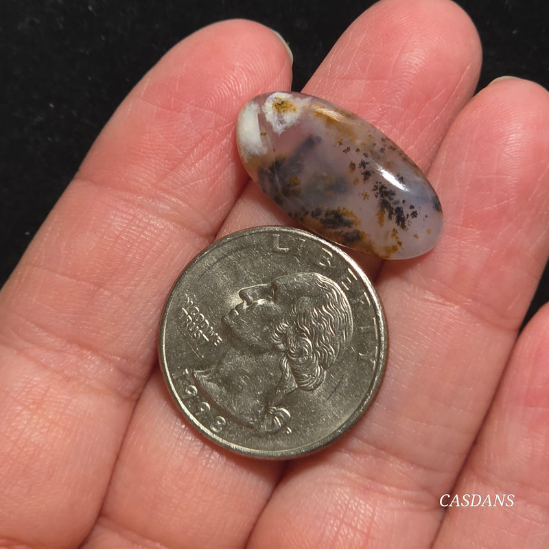 Russian Scenic Dendritic Agate Cabochon