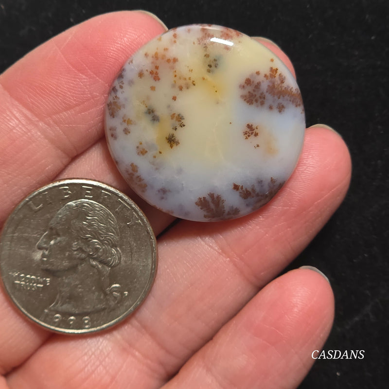 Russian Scenic Dendritic Agate Cabochon