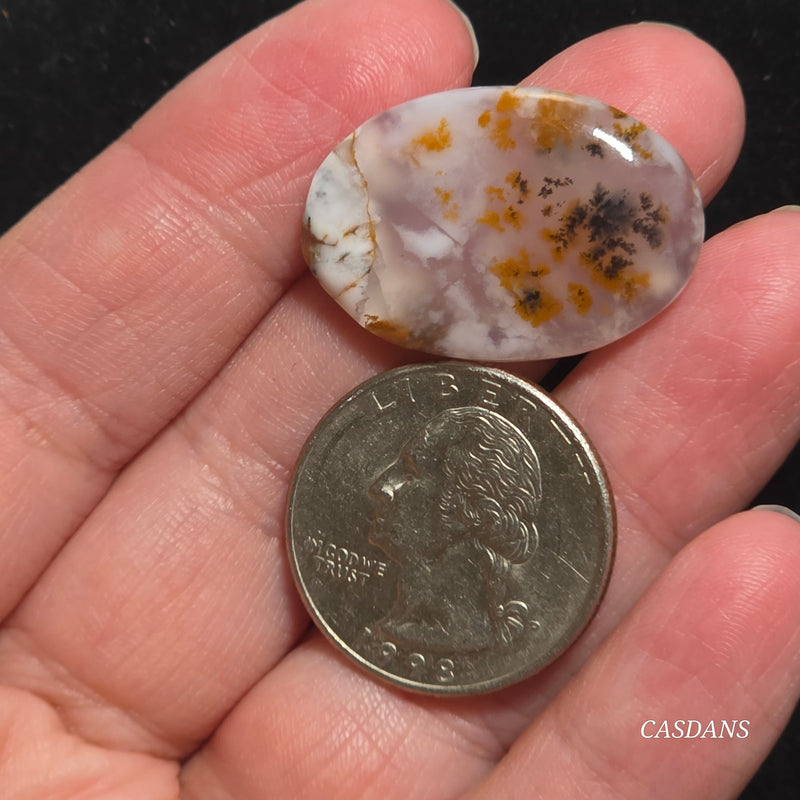Russian Scenic Dendritic Agate Cabochon