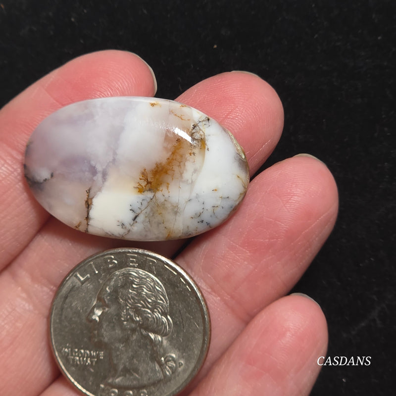 Russian Scenic Dendritic Agate Cabochon