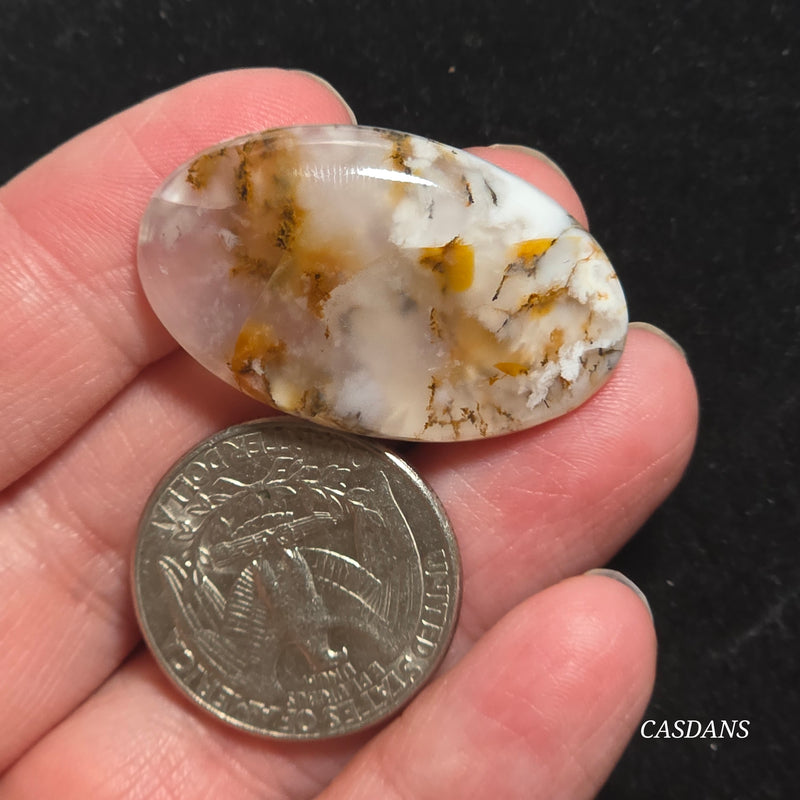 Russian Scenic Dendritic Agate Cabochon