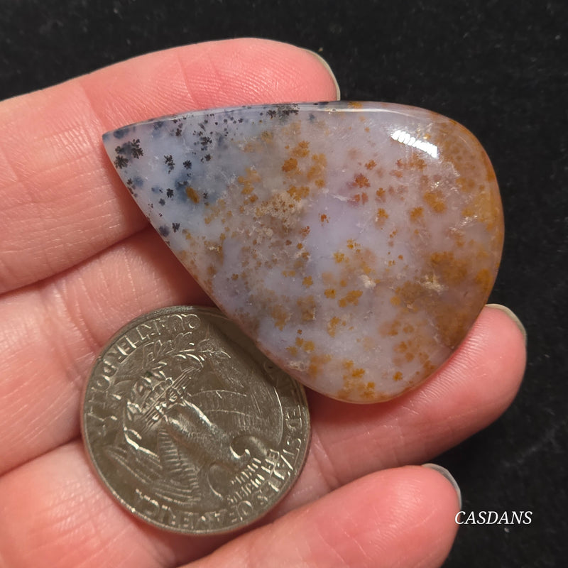 Russian Scenic Dendritic Agate Cabochon