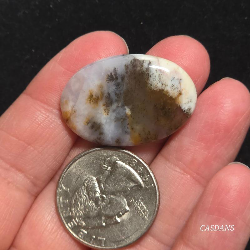 Russian Scenic Dendritic Agate Cabochon
