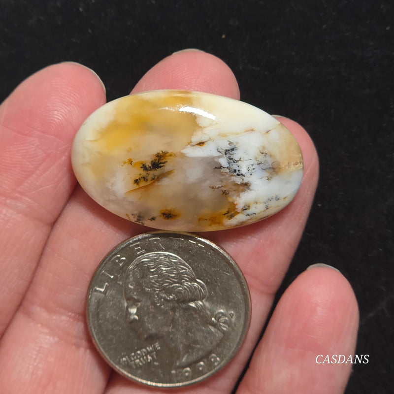 Russian Scenic Dendritic Agate Cabochon