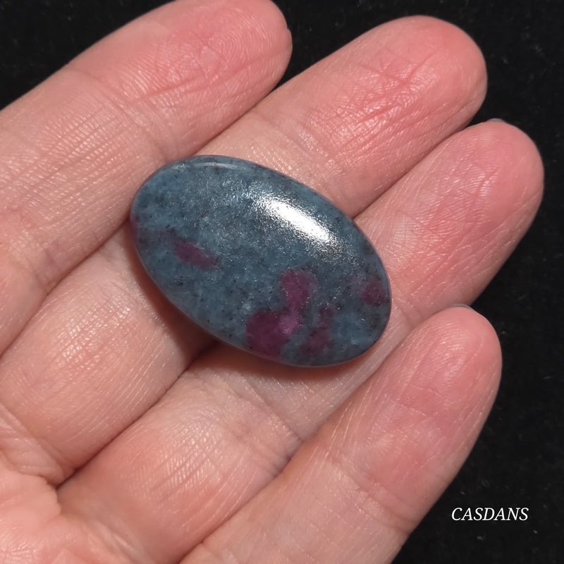Ruby Kyanite Cabochon