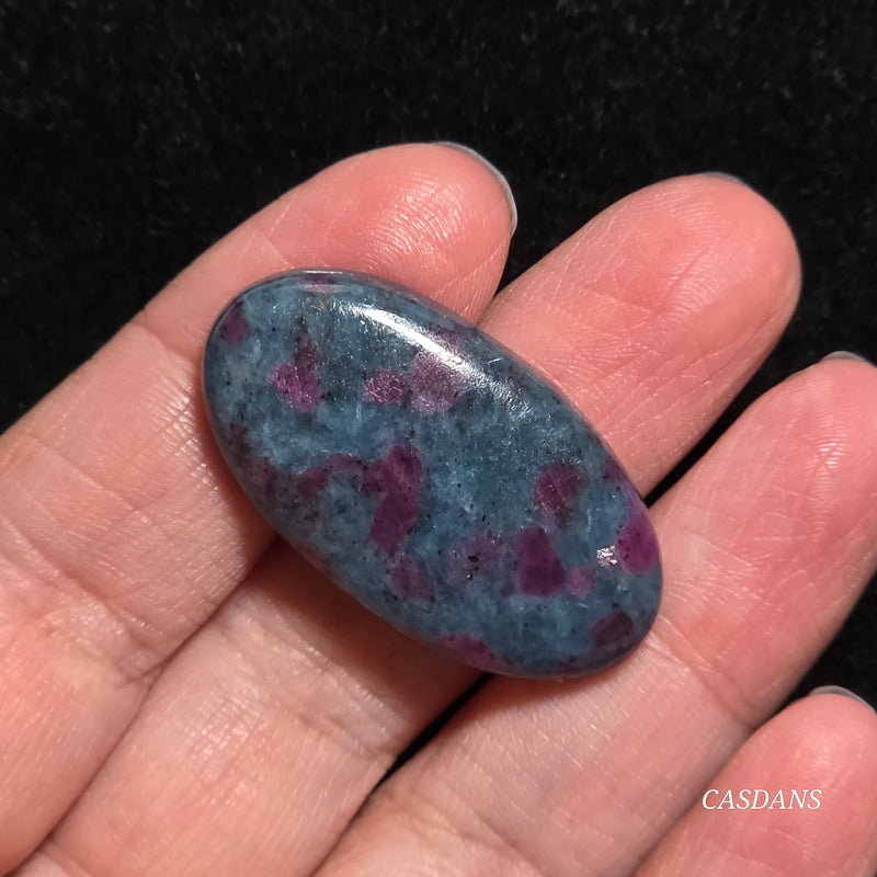 Ruby Kyanite Cabochon