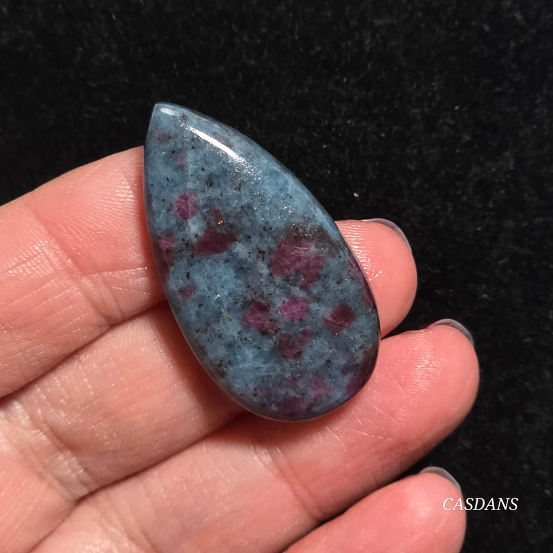 Ruby Kyanite Cabochon