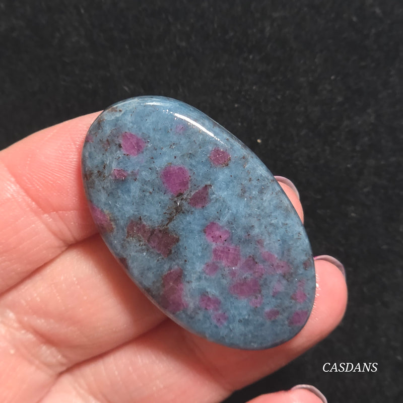 Ruby Kyanite Cabochon
