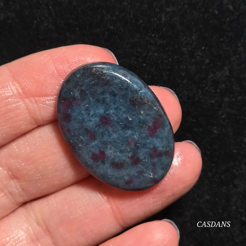 Ruby Kyanite Cabochon