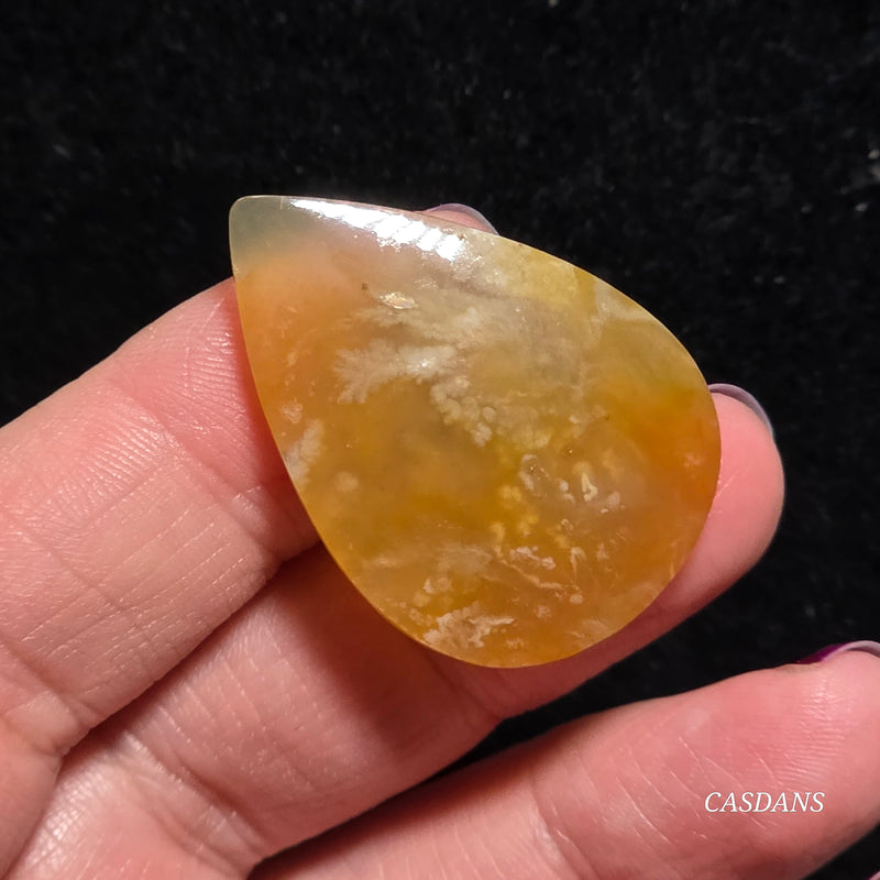 Flower Agate Cabochon