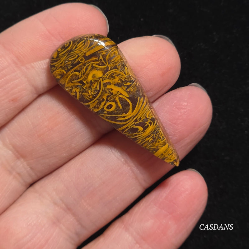 Miriam Stone / Calligraphy Stone Cabochon