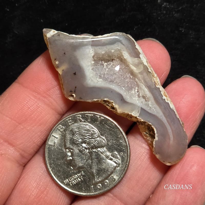 Druzy Agate Slice