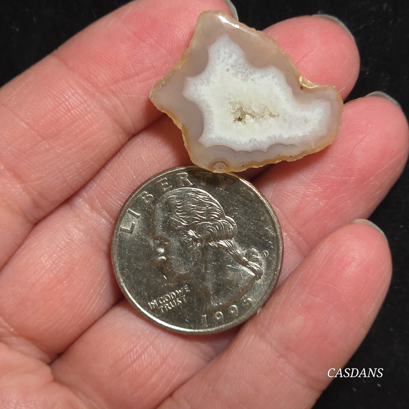 Druzy Agate Slice