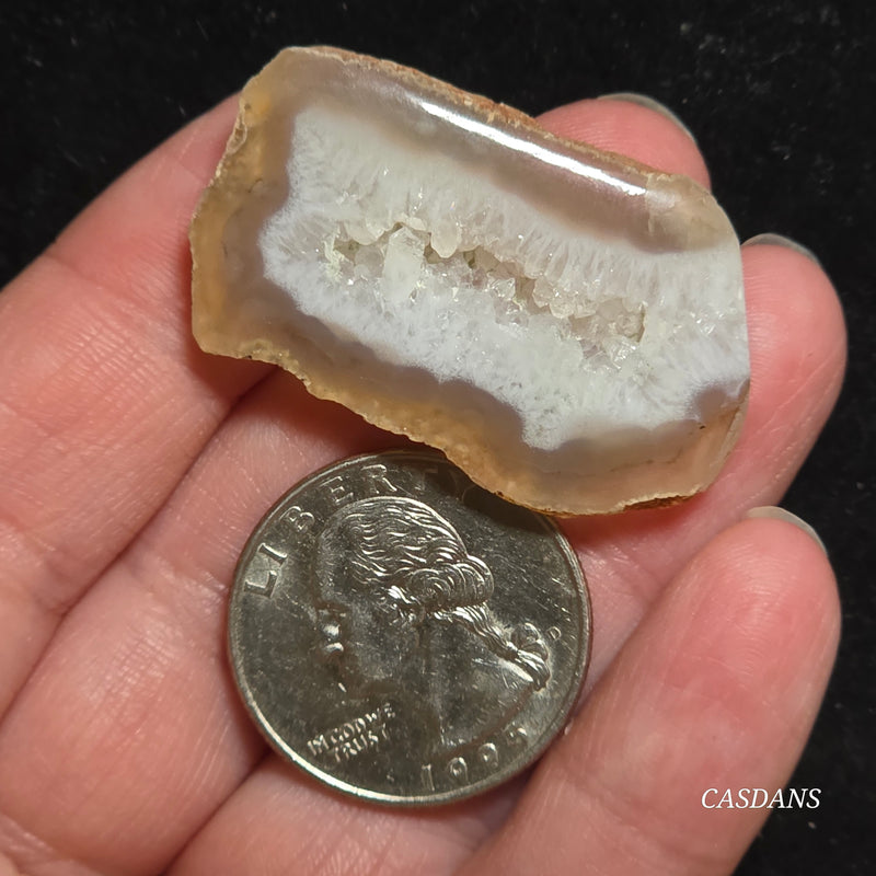 Druzy Agate Slice