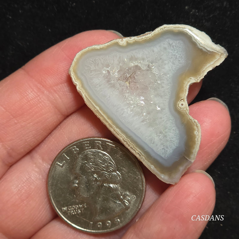 Druzy Agate Slice