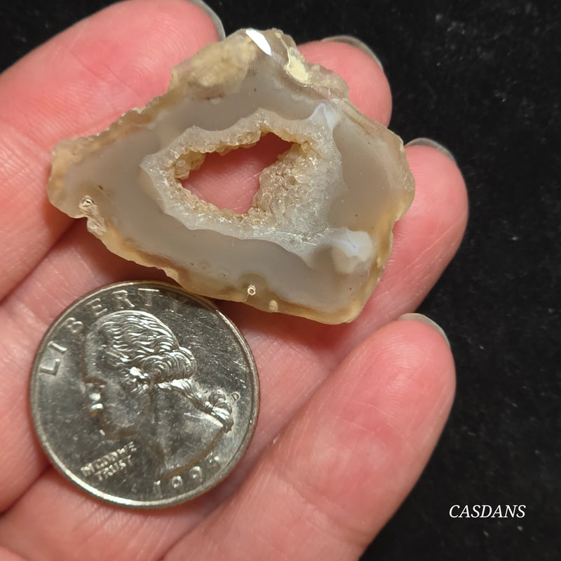 Druzy Agate Slice