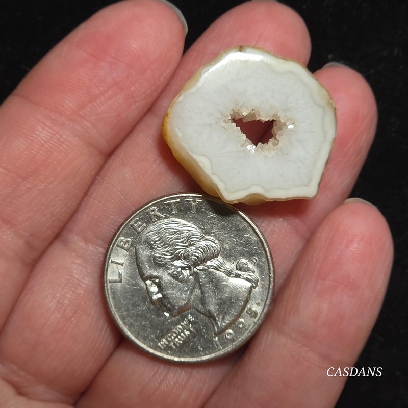 Druzy Agate Slice