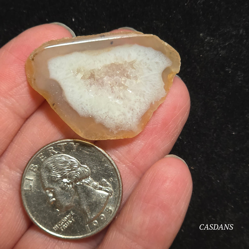 Druzy Agate Slice