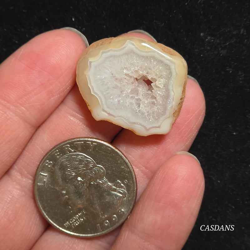 Druzy Agate Slice