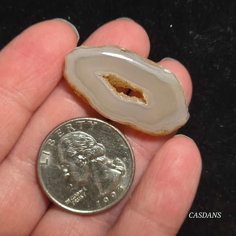 Druzy Agate Slice