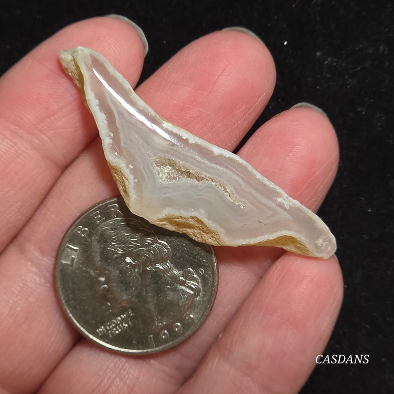 Druzy Agate Slice