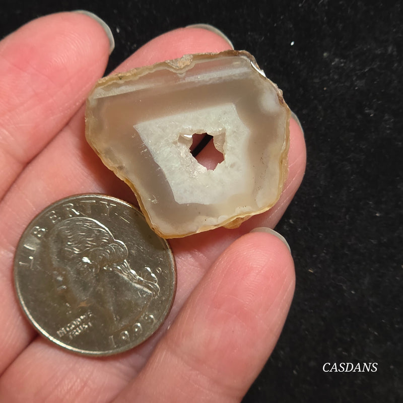 Druzy Agate Slice